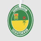 Saskatchewan Round Emblem Ornament (voorkant)