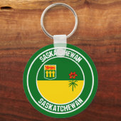 Saskatchewan Round Emblem Sleutelhanger (Voorkant)