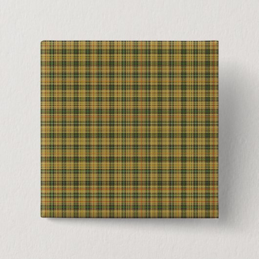 Saskatchewan tartan vierkante button 5,1 cm (Voorkant)