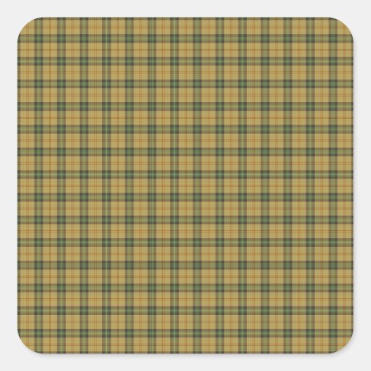 Saskatchewan tartan vierkante sticker (Voorkant)