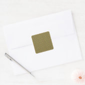 Saskatchewan tartan vierkante sticker (Envelop)