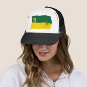 Saskatchewan Vlag Hoed Trucker Pet (In situ)