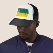 Saskatchewan Vlag Hoed Trucker Pet (In situ)