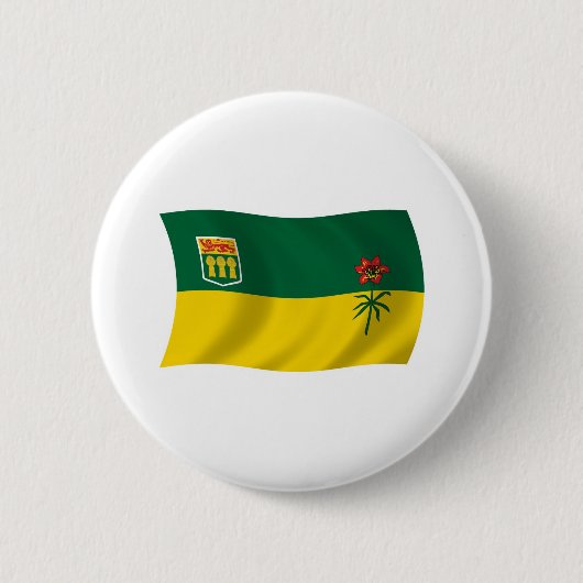 Saskatchewan Vlag Knop Ronde Button 5,7 Cm (Voorkant)