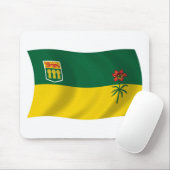 Saskatchewan Vlag Muismat (Met muis)