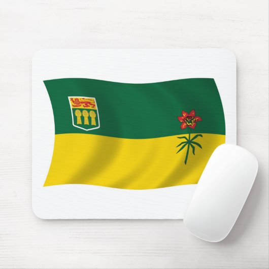 Saskatchewan Vlag Muismat (Met muis)