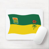 Saskatchewan Vlag Muismat (Met muis)
