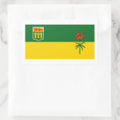 Saskatchewan Vlaggen Grafisch Rechthoekige Sticker (Tas)