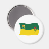 Saskatchewan Vlagmagneet Magneet (Voorkant / Achterkant)