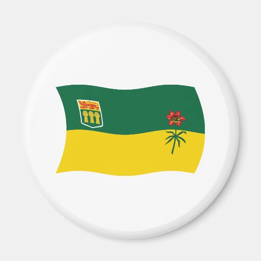 Saskatchewan Vlagmagneet Magneet (Voorkant)