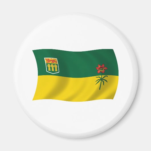 Saskatchewan Vlagmagneet Magneet (Voorkant)