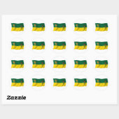 Saskatchewan Vlagsticker Ronde Sticker (Vel)