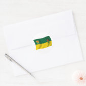 Saskatchewan Vlagsticker Ronde Sticker (Envelop)