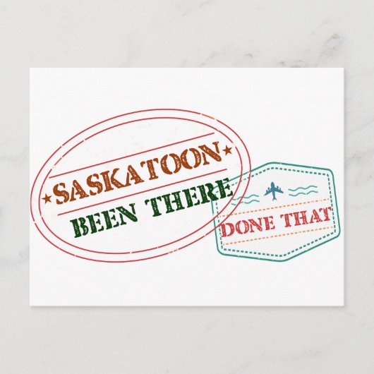 Saskatoon Been deed dat Briefkaart (Voorkant)