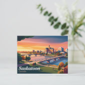 Saskatoon Canada Briefkaart (Staand voorkant)