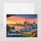 Saskatoon Canada Briefkaart (Voorkant / Achterkant)