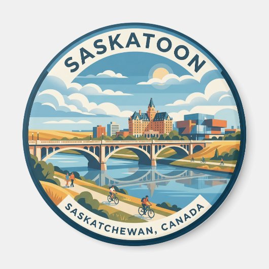 Saskatoon Canada Magneet (Voorkant)