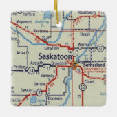 Saskatoon Map Keramisch Ornament (Voorkant)