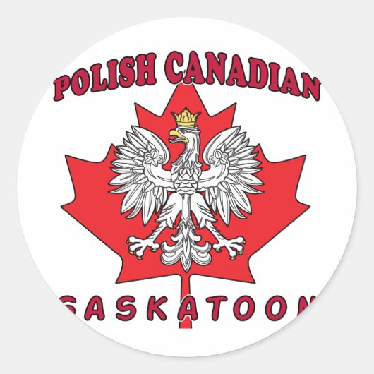 Saskatoon Pools Canadees Blad Ronde Sticker (Voorkant)