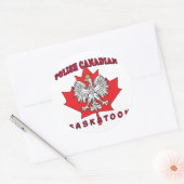Saskatoon Pools Canadees Blad Ronde Sticker (Envelop)
