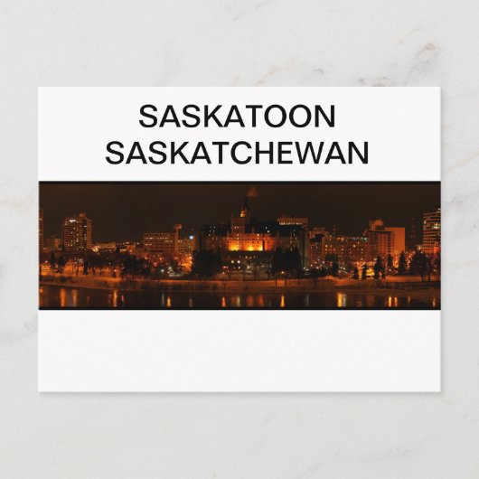 Saskatoon Saskatchewan Briefkaart (Voorkant)