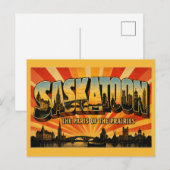 Saskatoon Saskatchewan Parijs van de Prairies Briefkaart (Voorkant / Achterkant)