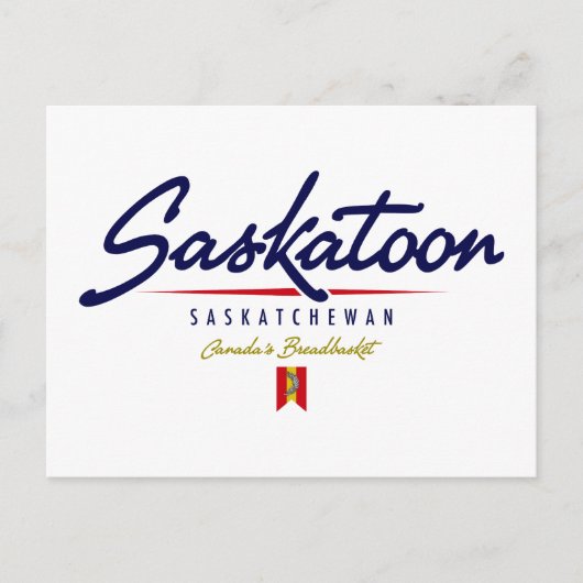 Saskatoon Script Briefkaart (Voorkant)