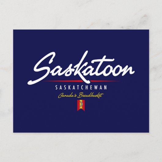Saskatoon Script Briefkaart (Voorkant)