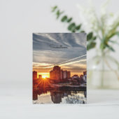 Saskatoon Sunset Briefkaart (Staand voorkant)