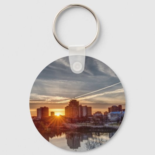 Saskatoon sunset sleutelhanger (Voorkant)