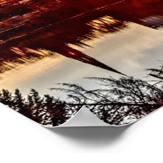 Saskatoon Zonsondergang Poster (Hoek)