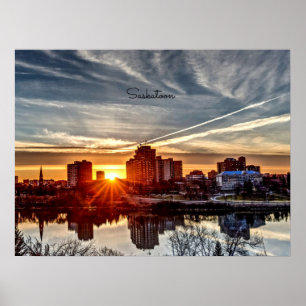 Saskatoon Zonsondergang Poster