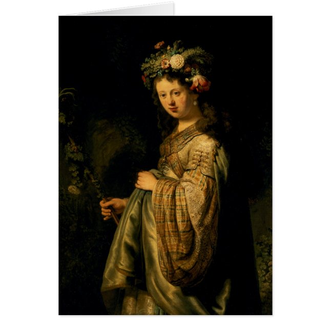 Saskia as Flora, 1634 (Voorkant)
