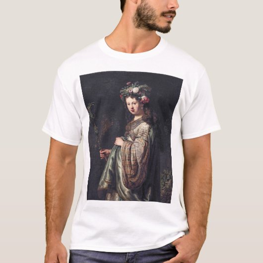 Saskia van Uylenburgh als Flora, Rembrandt, 1634 T-shirt (Voorkant)