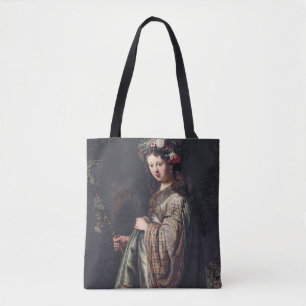 Saskia van Uylenburgh als Flora, Rembrandt, 1634 Tote Bag