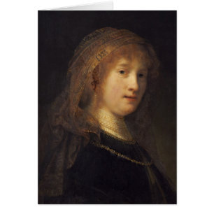 Saskia van Uylenburgh, c.1634-1640 (olie op het pa