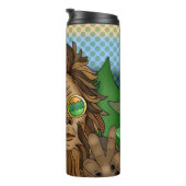 Sasqautch Peace Sign Thermosbeker (Geroteerd rechts)