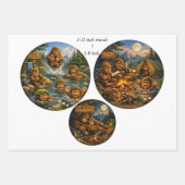 Sasquash Bigroot Camping Wilderness 12" & 8" Rond Inpakpapier Vel (Voorkant 3)