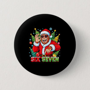 Sasquatch 67 Bigfoot Zes Zeven Meme Kerst Kleding Ronde Button 5,7 Cm
