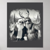 Sasquatch 67 Christmas Tree Funny Santa Bigfoot  Poster (Voorkant)