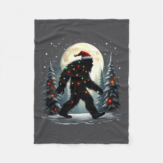 Sasquatch 67 Santa Bigfoot Christmas Tree Funny  Fleece Deken (Voorkant)