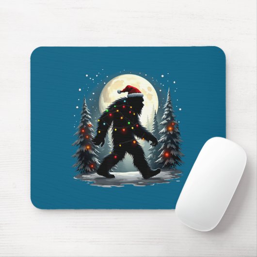 Sasquatch 67 Santa Bigfoot Christmas Tree Funny  Muismat (Met muis)