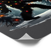 Sasquatch 67 Santa Bigfoot Christmas Tree Funny Poster (Hoek)