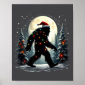 Sasquatch 67 Santa Bigfoot Christmas Tree Funny  Poster (Voorkant)