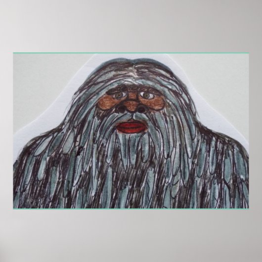 Sasquatch 7 ft 6 in hoge reus G Poster (Voorkant)