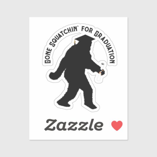 Sasquatch Afstuderen Sticker (Vel)