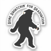 Sasquatch Afstuderen Sticker (Voorkant)
