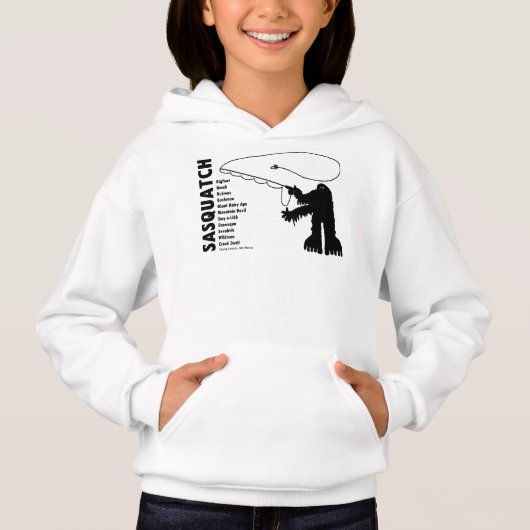 Sasquatch Angler Petroglyph T-Shirt (Voorkant)