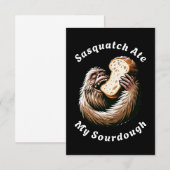 Sasquatch at mijn zuurdesem bedankkaart (Voorkant / Achterkant)