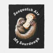 Sasquatch at mijn zuurdesem fleece deken (Voorkant)